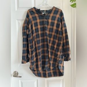 Roots women dress, long sleeve over sized, size large